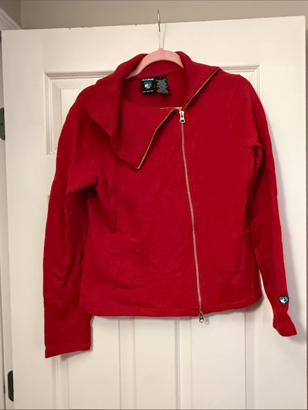 Kuhl Red Asymmetrical Zip Sweater